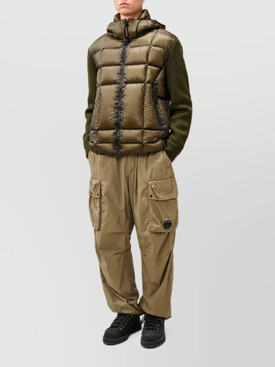 C.p. Company Wool Padded Down Hooded Coat