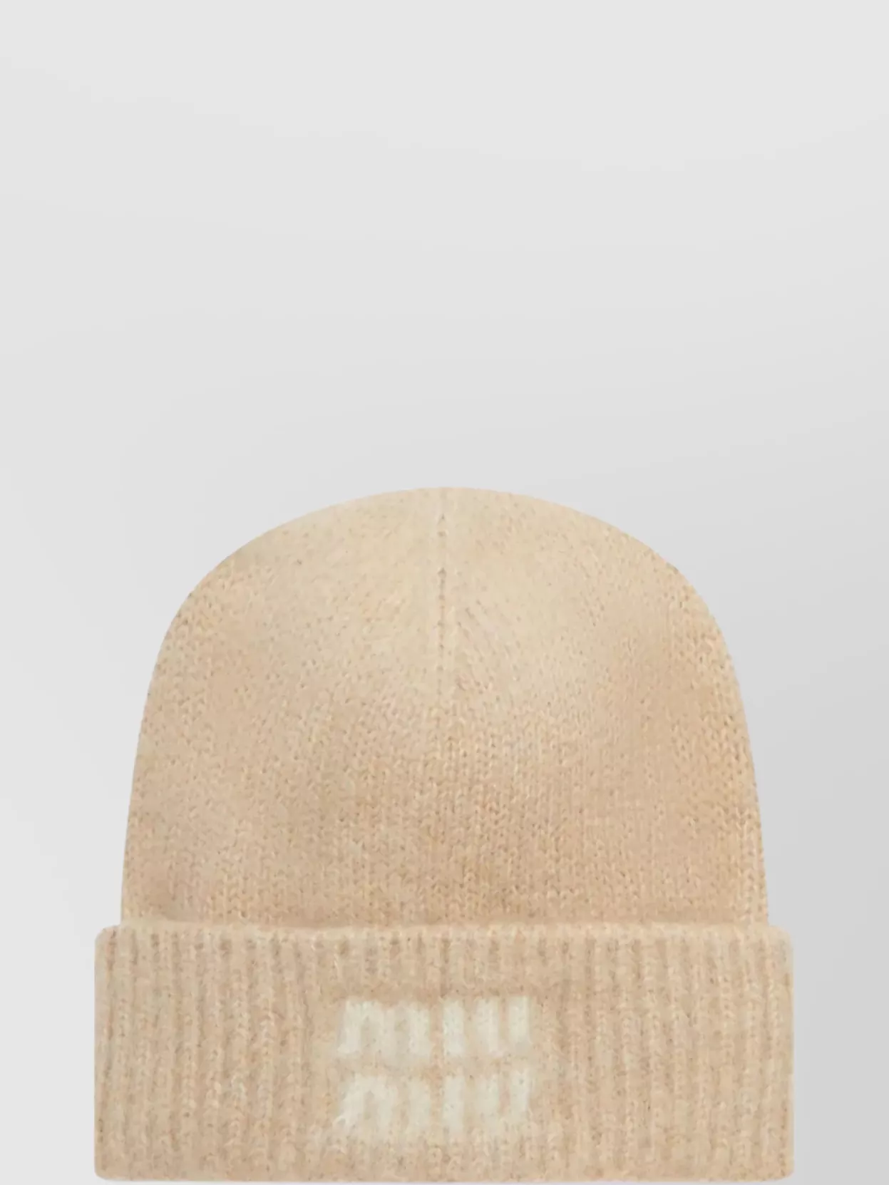 Miu Miu Mohair Knit Hat Cuffed Hem