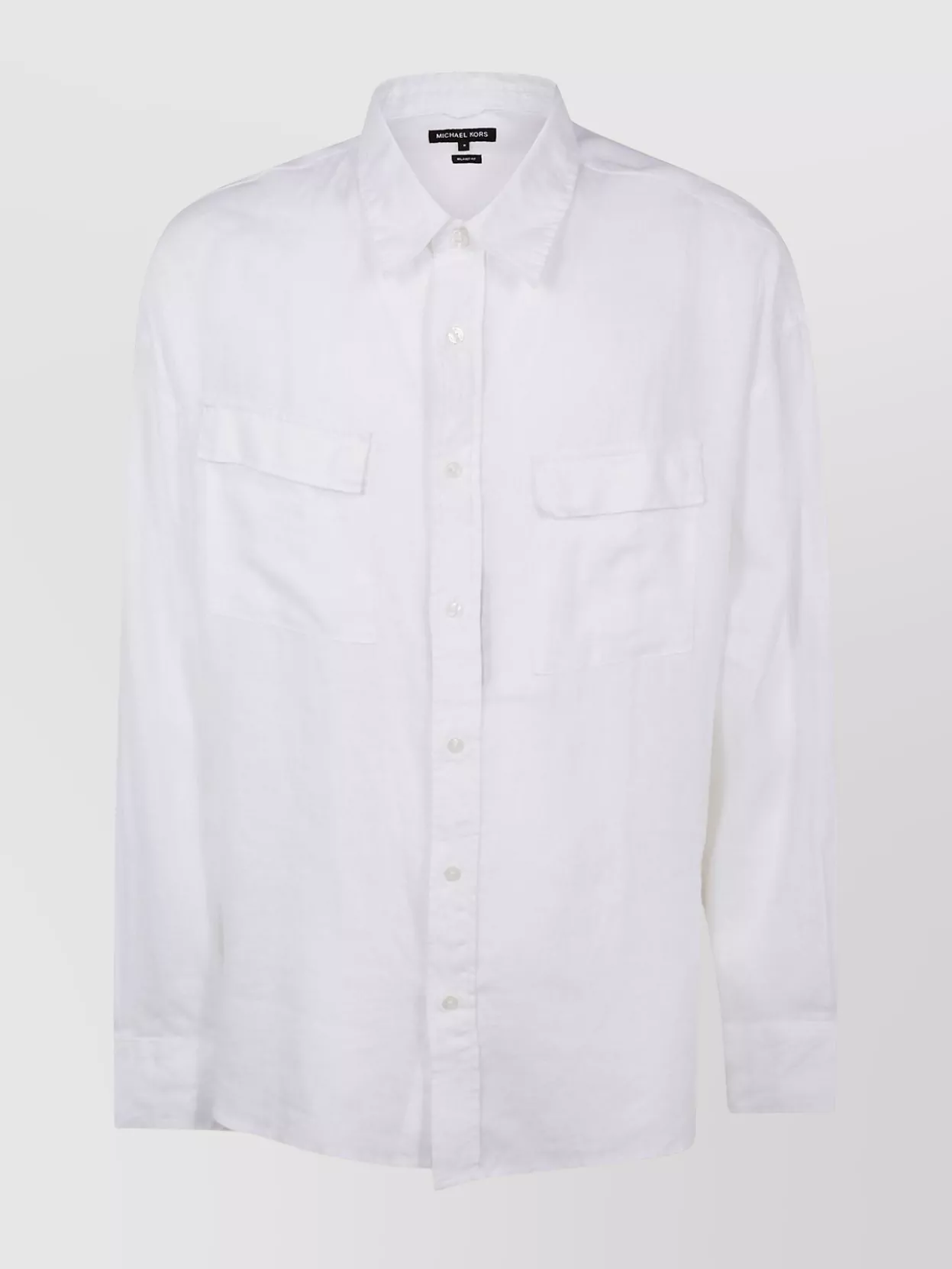 Michael Kors Long Sleeves Linen 2 Pockets Over Shirt