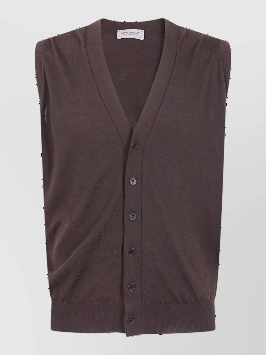 John Smedley merino wool v-neck vest