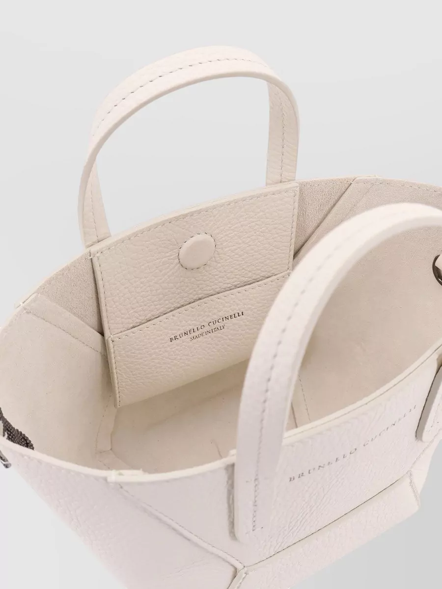 Brunello Cucinelli Bc Duo Leather Shoulder Bag