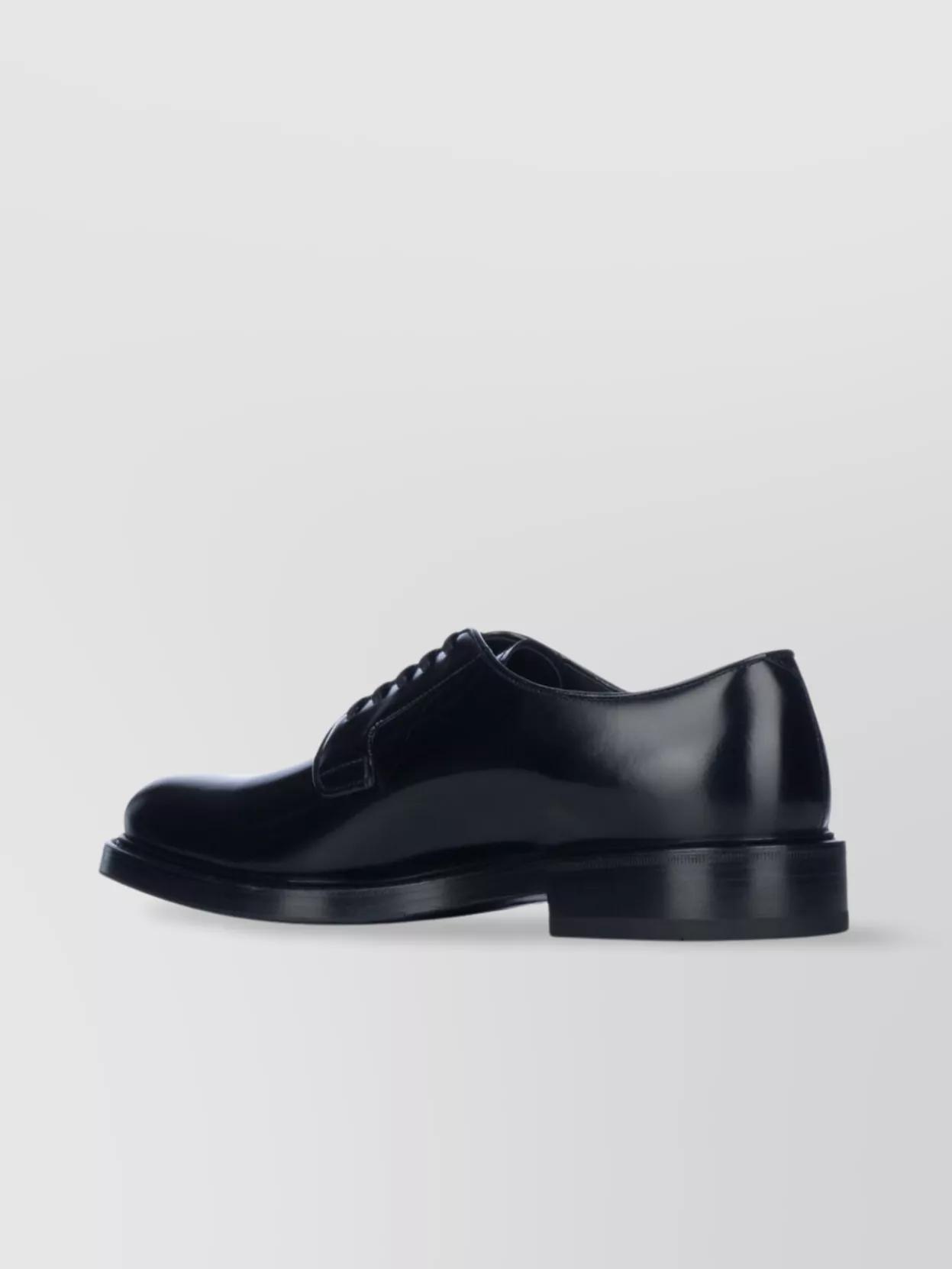 Prada Lace-up Shoes With Round Toe And Low Block Heel
