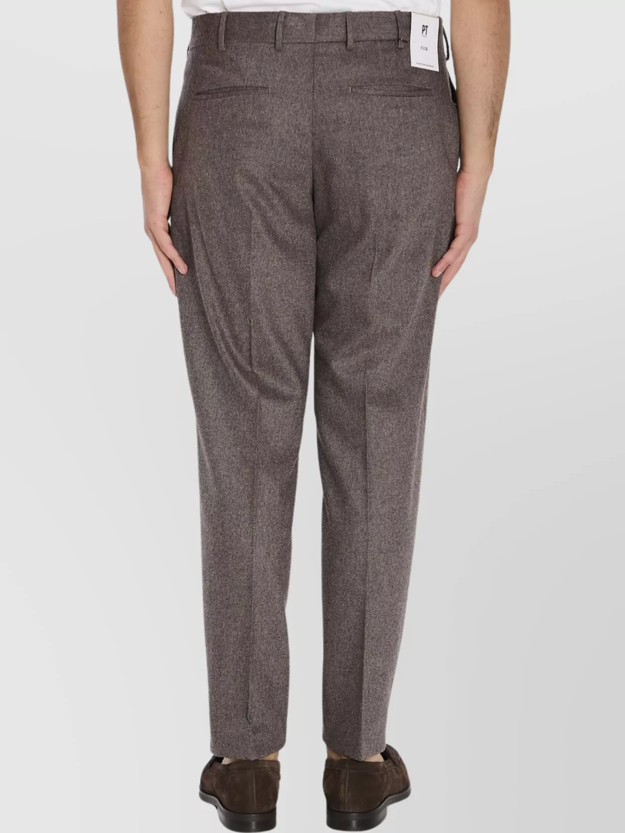 Pt Torino Tailored Stretch Trousers Featuring Pockets