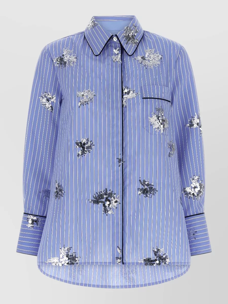 Le Twins Striped Embellished Shirt