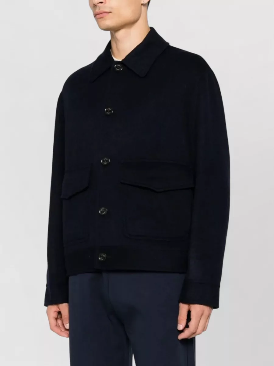 Lardini Cashmere Wool Single-Breasted Coat