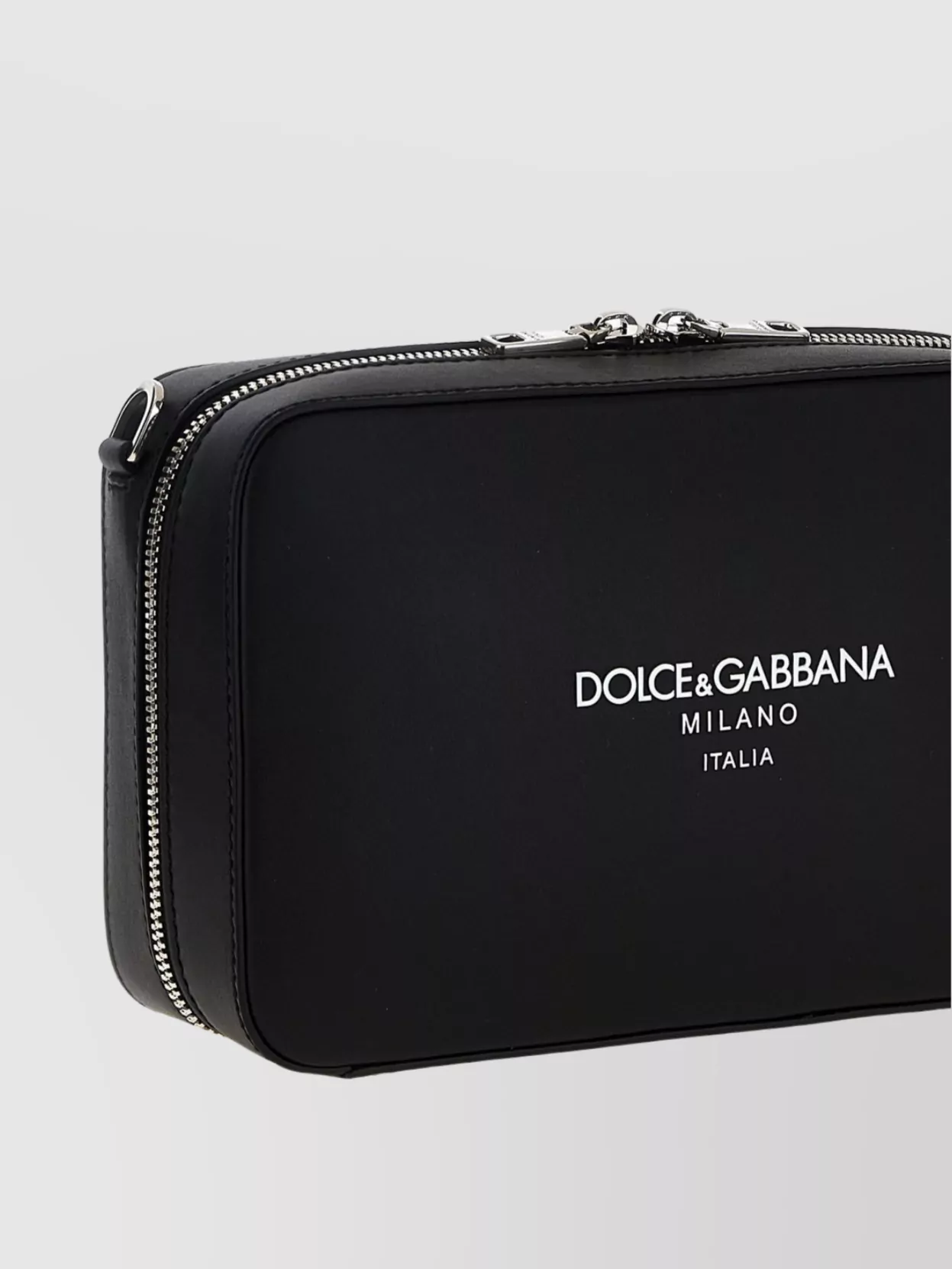 Dolce&Gabbana Brand Logo Adjustable Rectangular Messenger Bag Strap