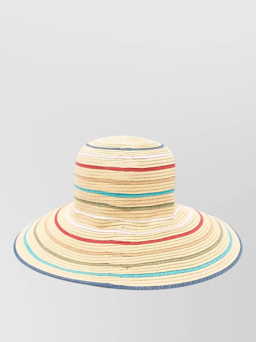 Paul Smith striped raffia sun hat