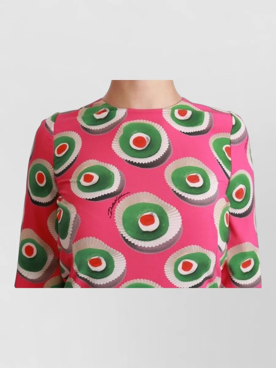 Dolce&Gabbana Silk Printed Mini Dress