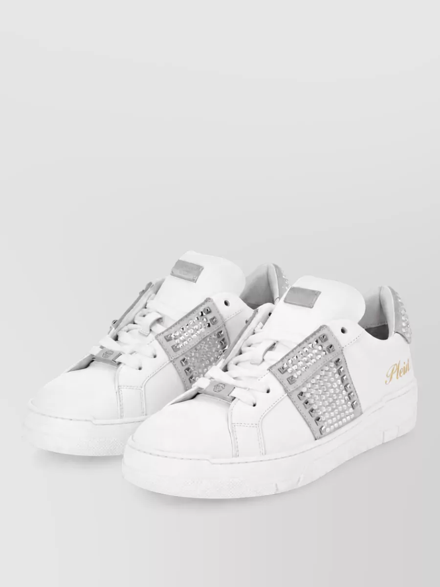 Philipp Plein Leather Low-Top Sneakers