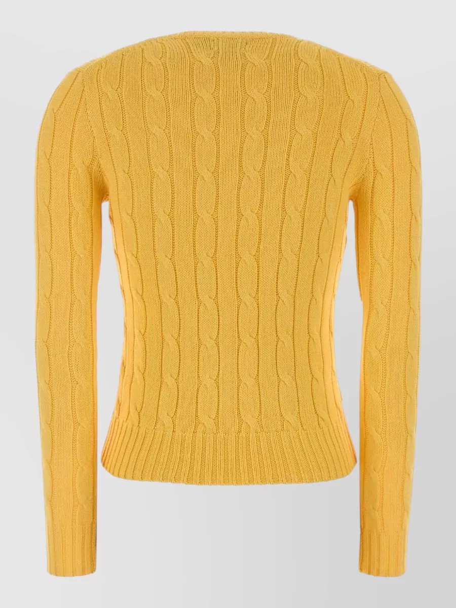 Polo Ralph Lauren Cotton Cable-Knit Slim-Fit Sweater