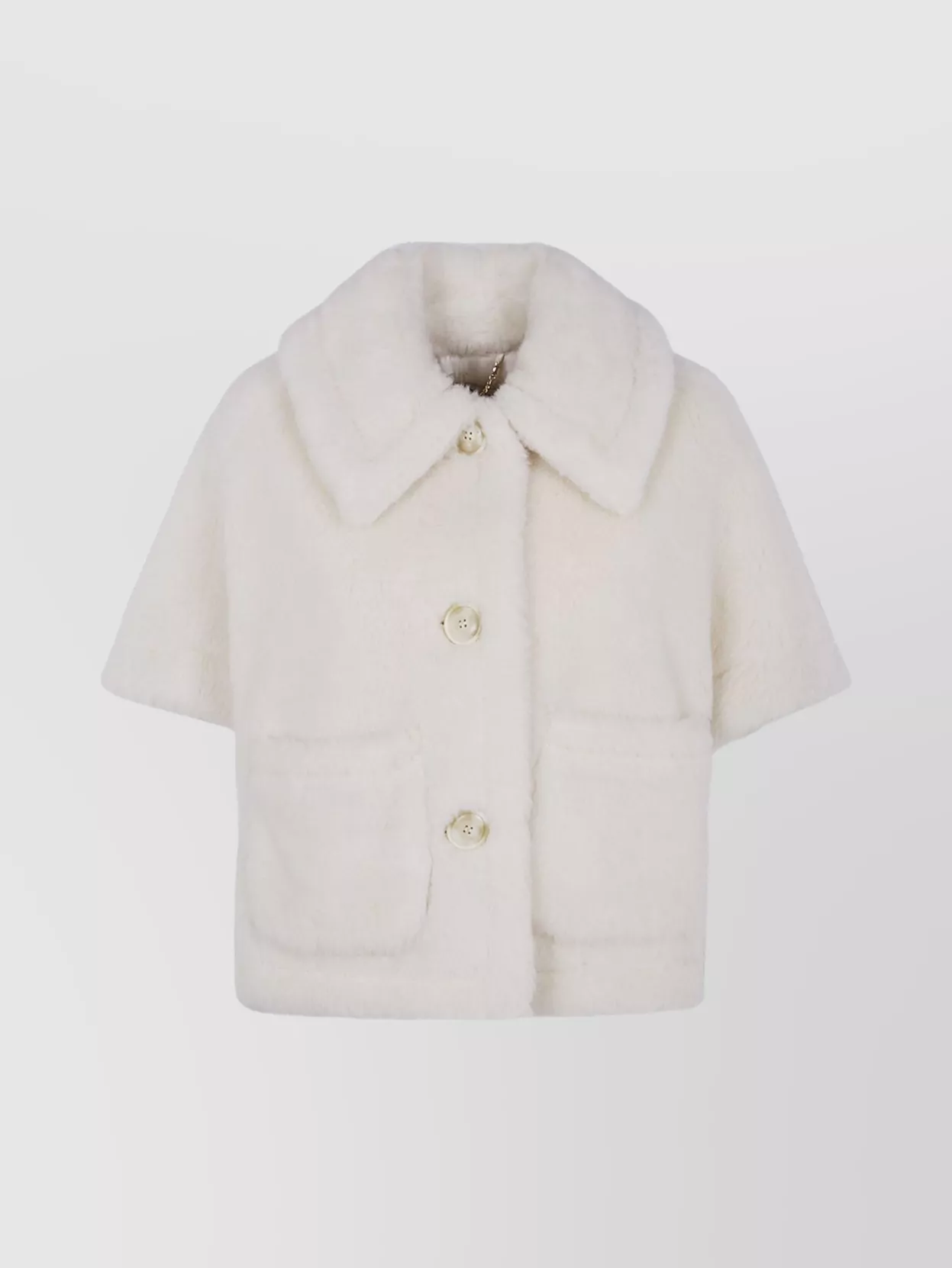 Max Mara Short Sleeve Cape Wide Collar