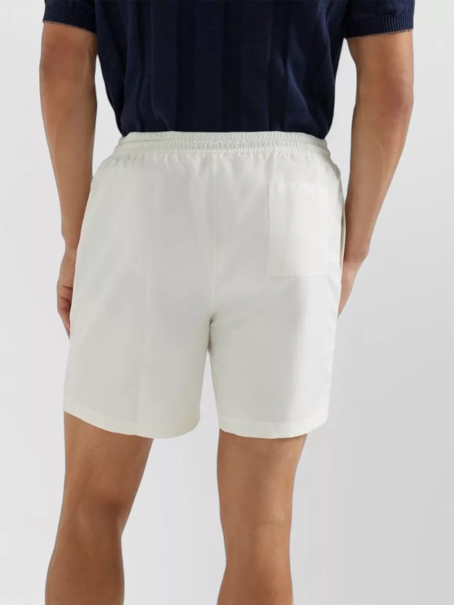 Brunello Cucinelli Panama Swim Shorts Side And Back Pockets