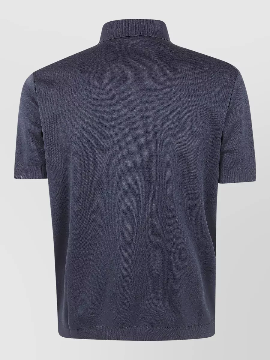 Herno Short Sleeve Cotton Polo Shirt