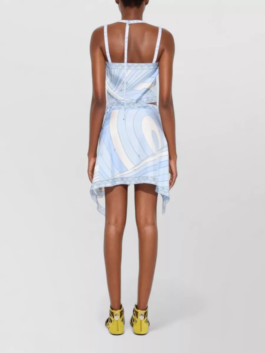 Pucci Silk Printed Asymmetric Mini Skirt