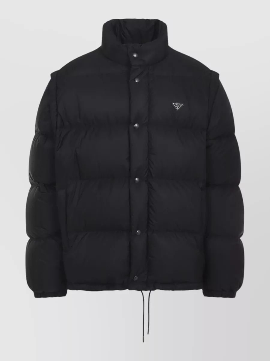 Prada down quilted 2 in 1 puffer jacket