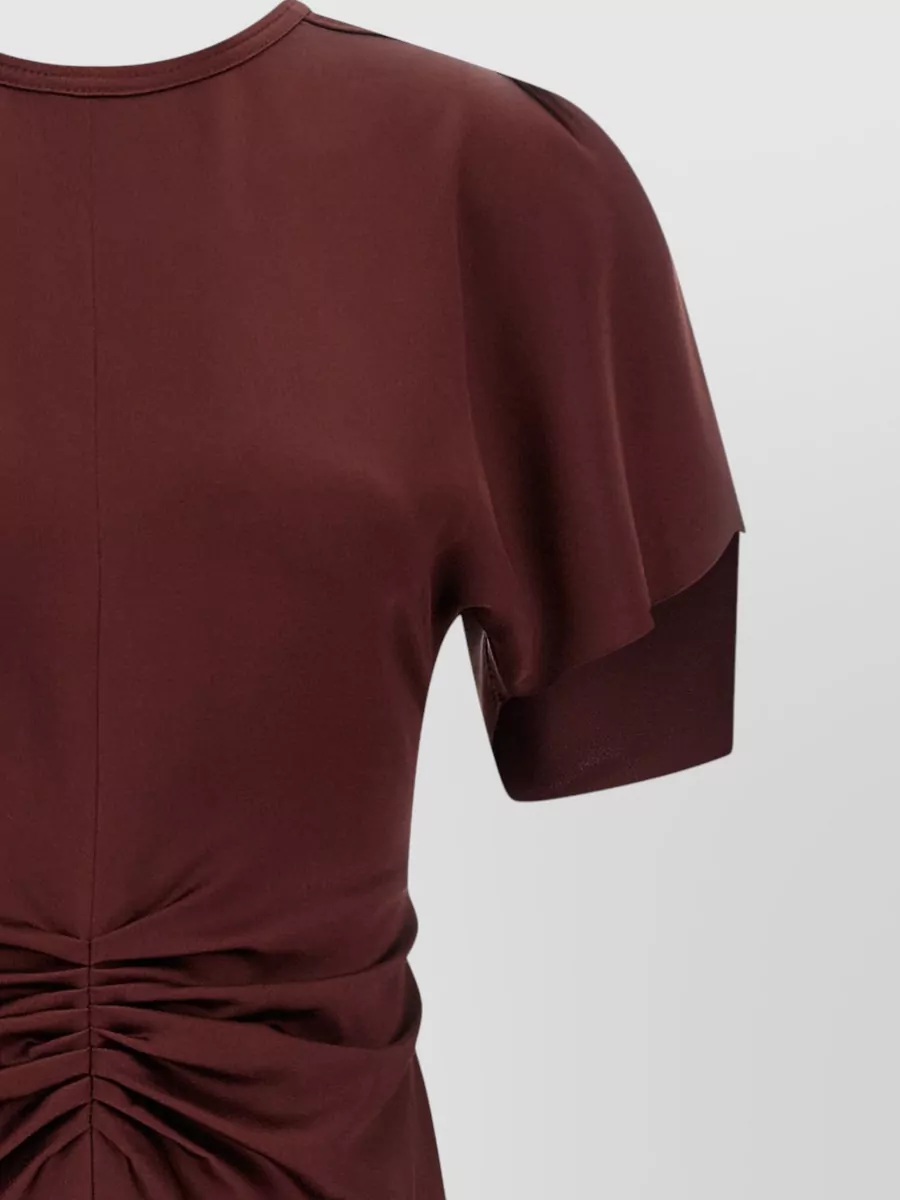 Victoria Beckham Isabella Dress Ruched Detail V Neck