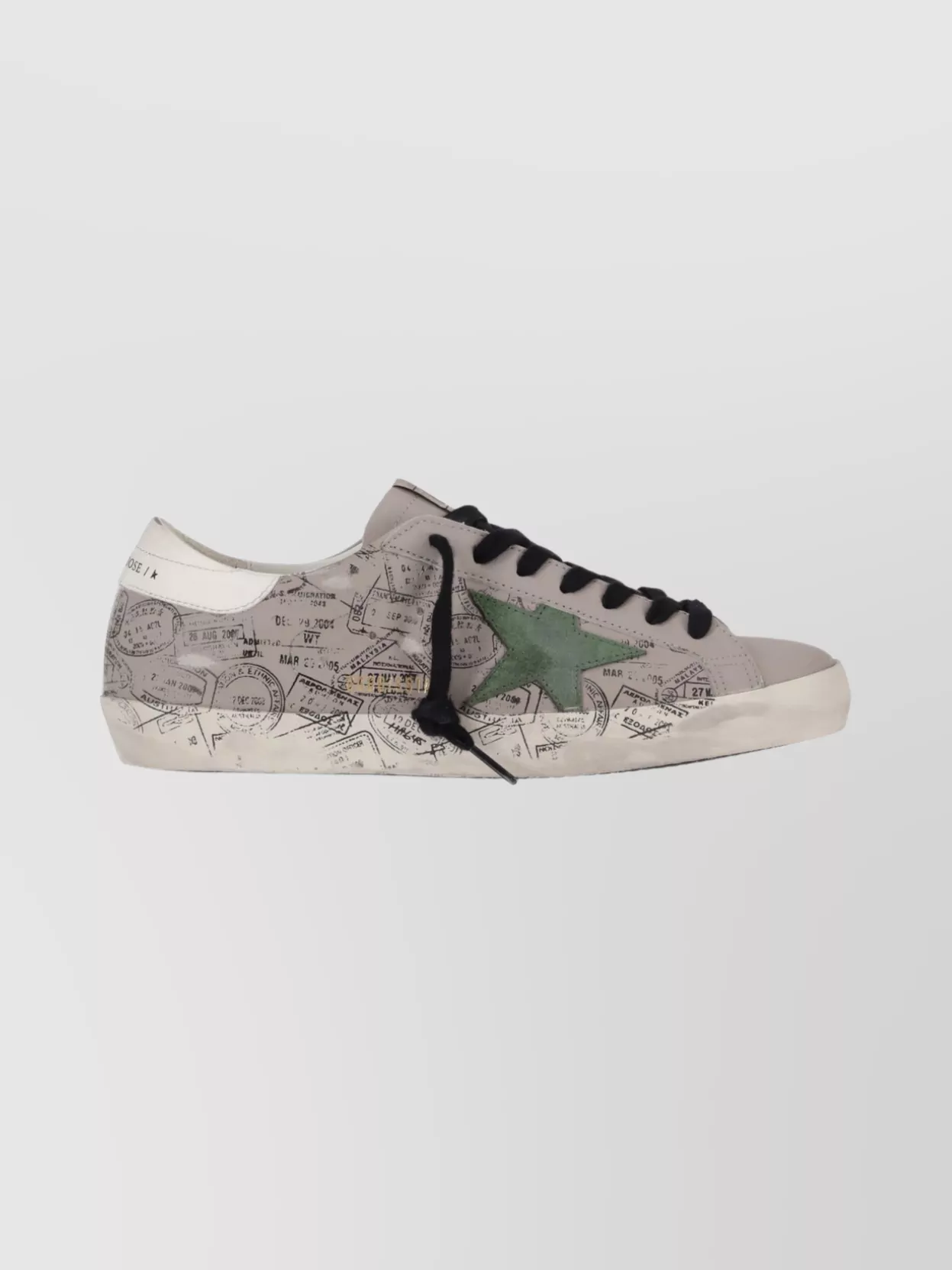 Golden Goose Leather Sneakers With Suede Star Detail