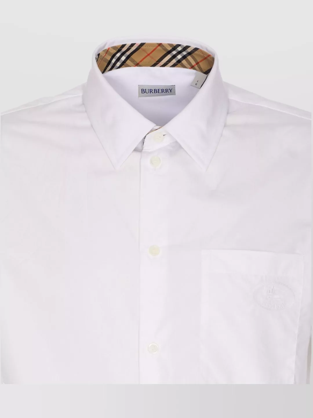 Burberry Check Collar Pocket Shirt
