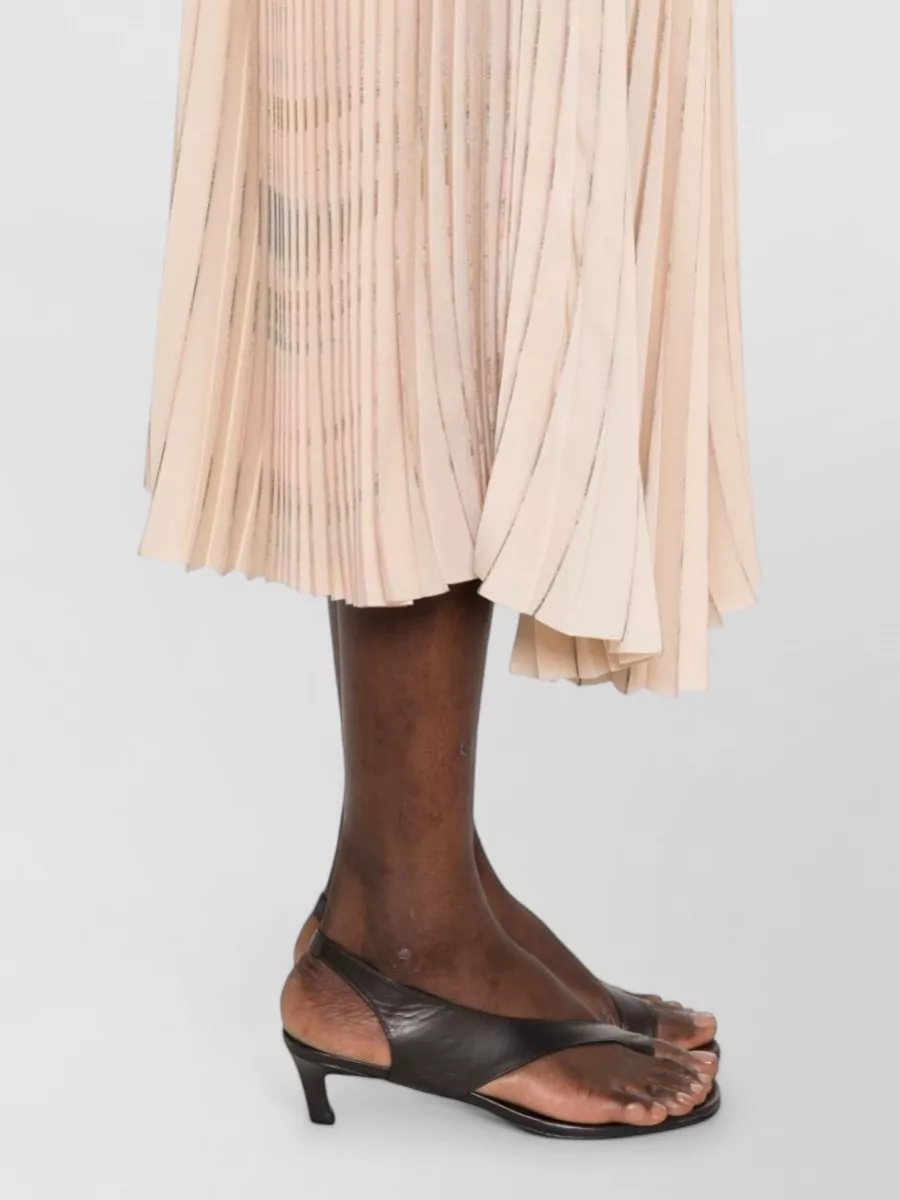 Fabiana Filippi Midi Skirt Lightweight Fabric Pleated Design