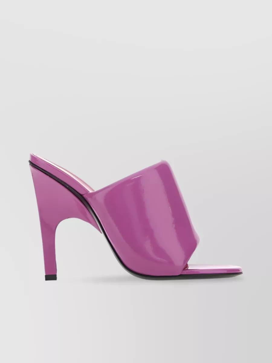 Shop Attico Rem 120mm Luxe Sandals In Purple