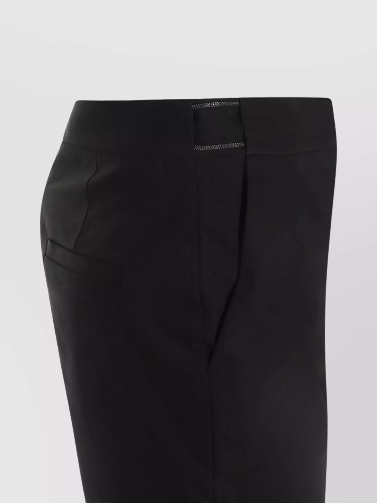 Brunello Cucinelli Relaxed Fit Trousers With Side Pocket And Belt Loops