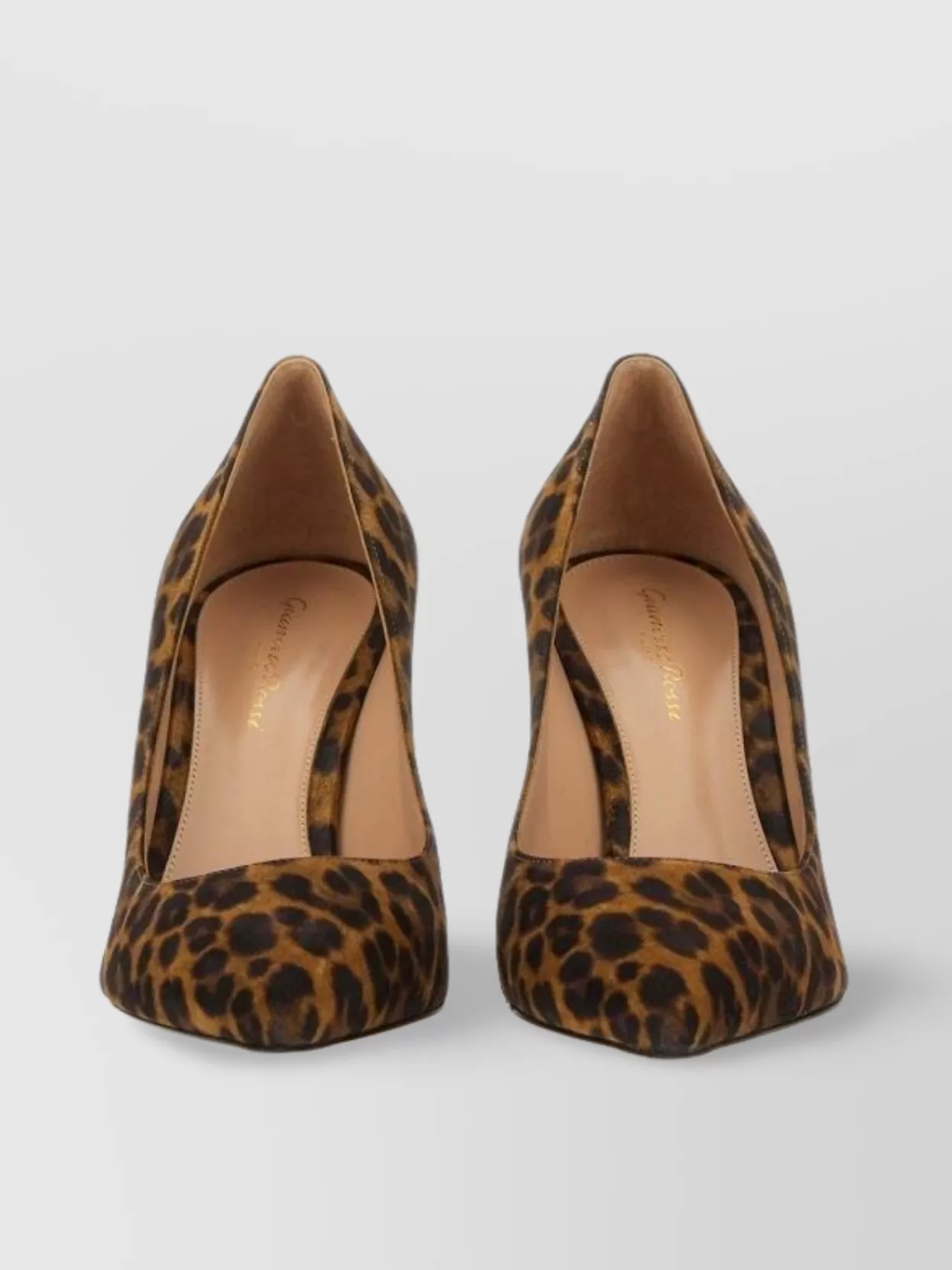 Gianvito Rossi Animal Print Pointed Toe Stiletto Heel Pumps