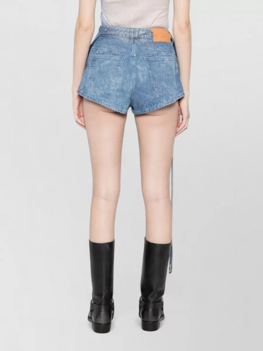 Diesel High-Rise Denim Short Shorts