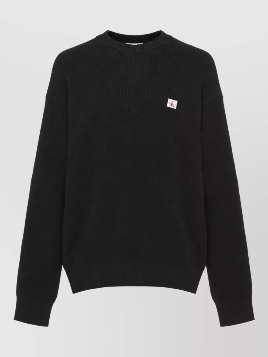 Calvin Klein cotton crewneck long-sleeve t-shirt