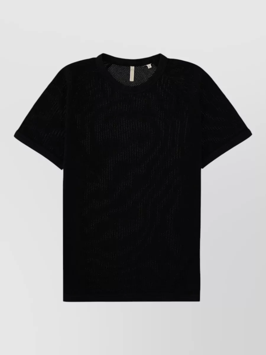 Sunflower cotton perforated t-shirt