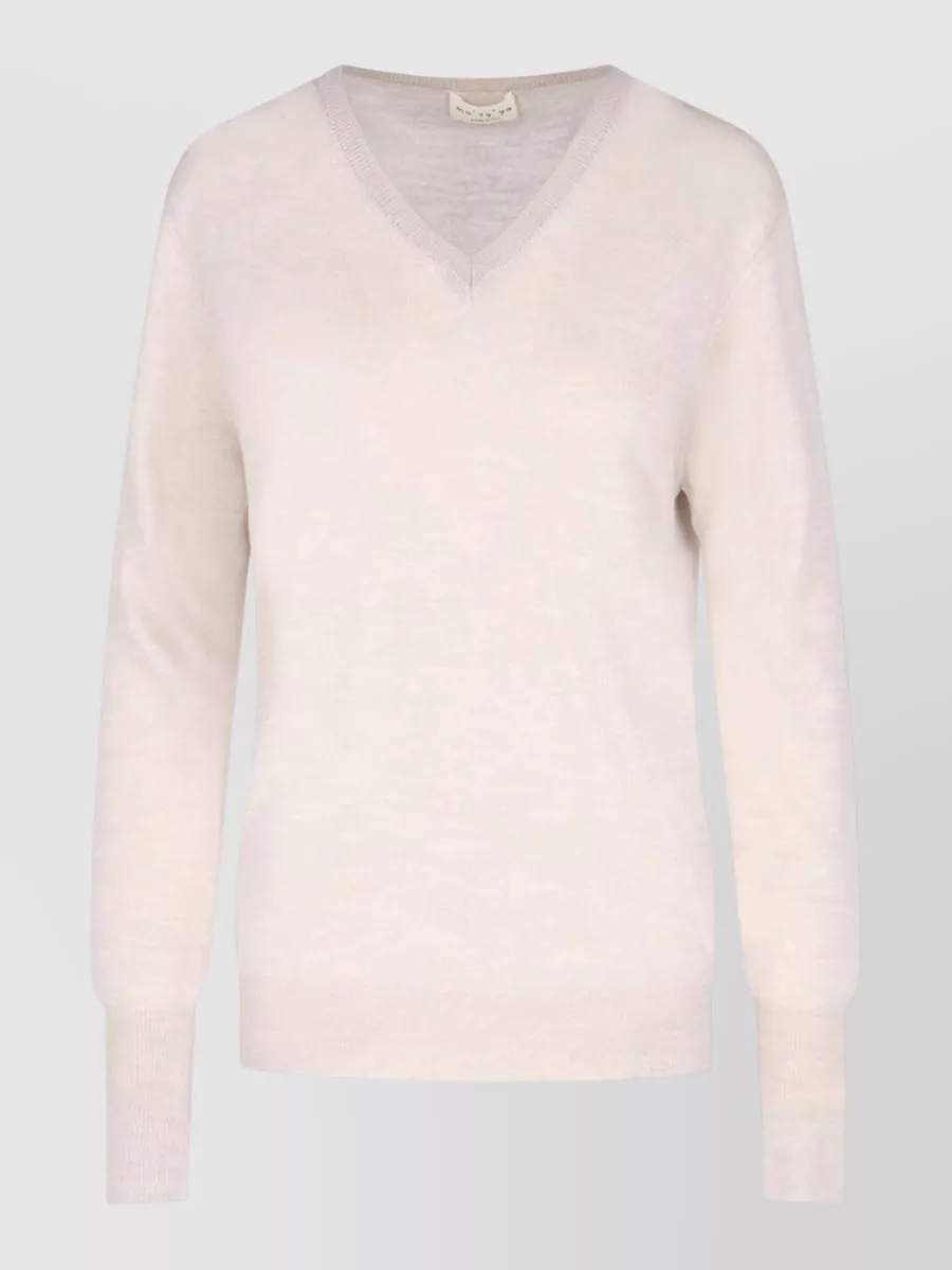 Ma'ry'ya Cashmere Silk Wool Crewneck Jumper