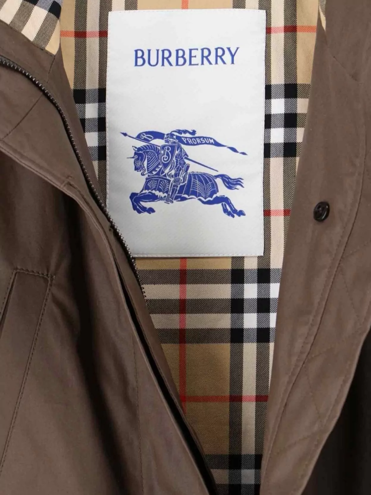 Burberry Waist Drawstring Hooded Long Length