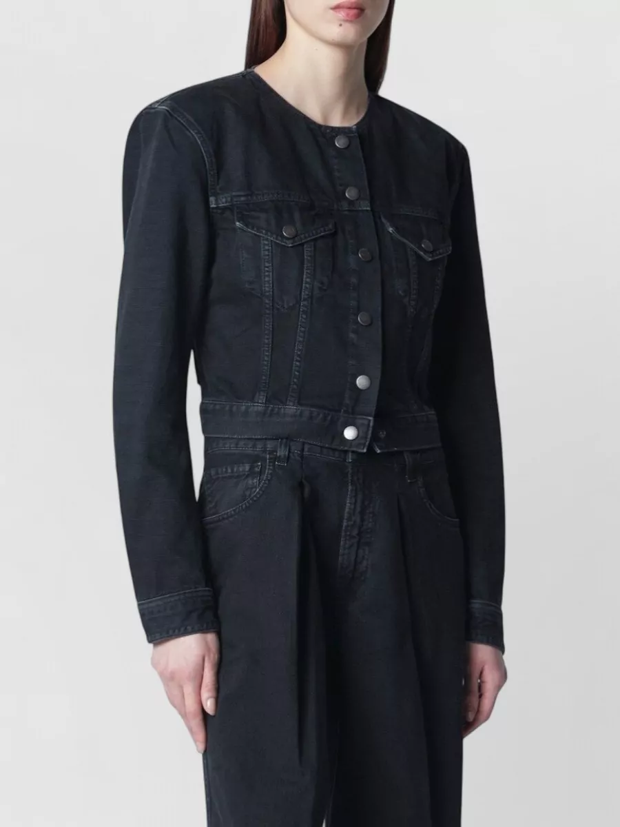 Haikure cropped denim jacket