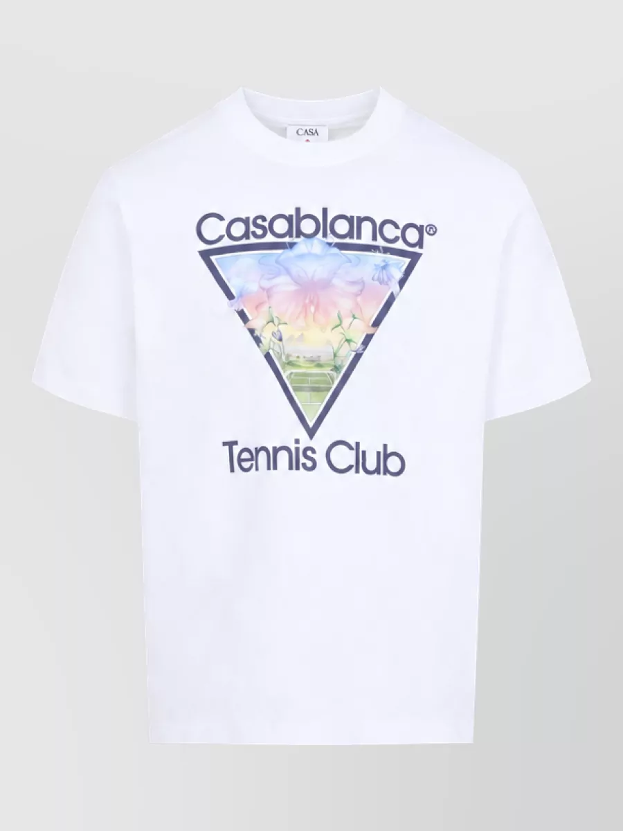 Casablanca printed classic t-shirt