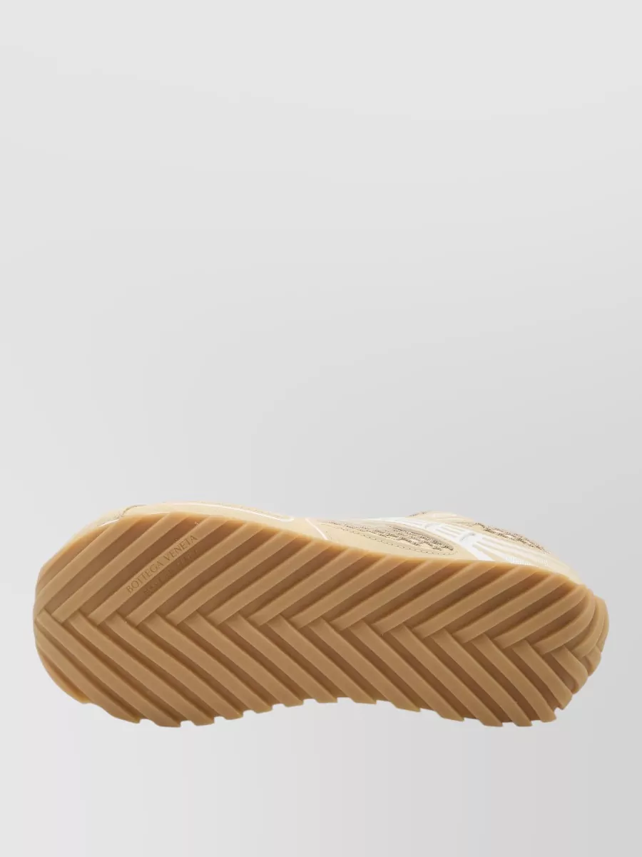 Bottega Veneta Orbit Mesh Suede Low Top Sneakers