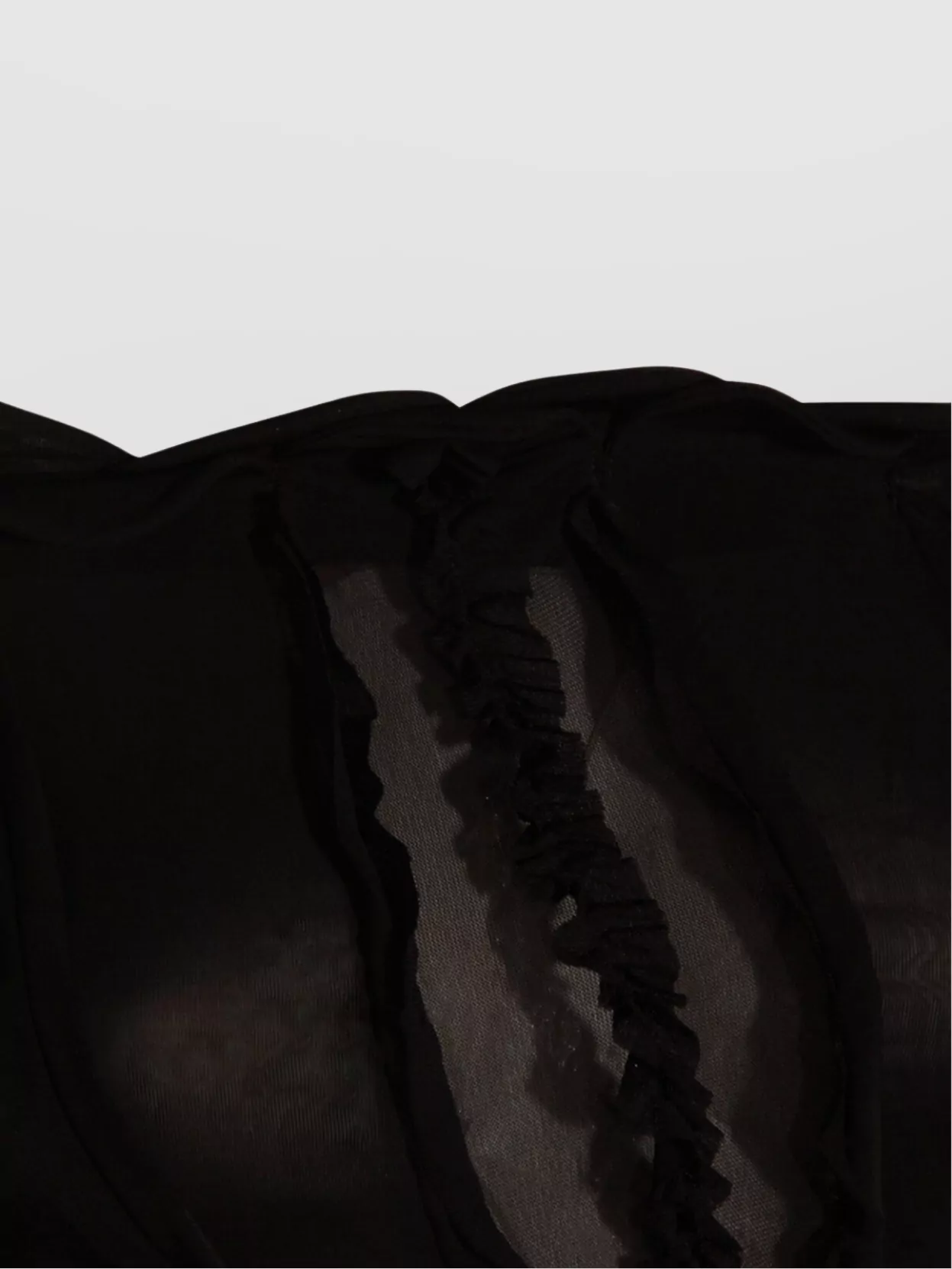 Blumarine Scalloped Edge Sheer Sleeves