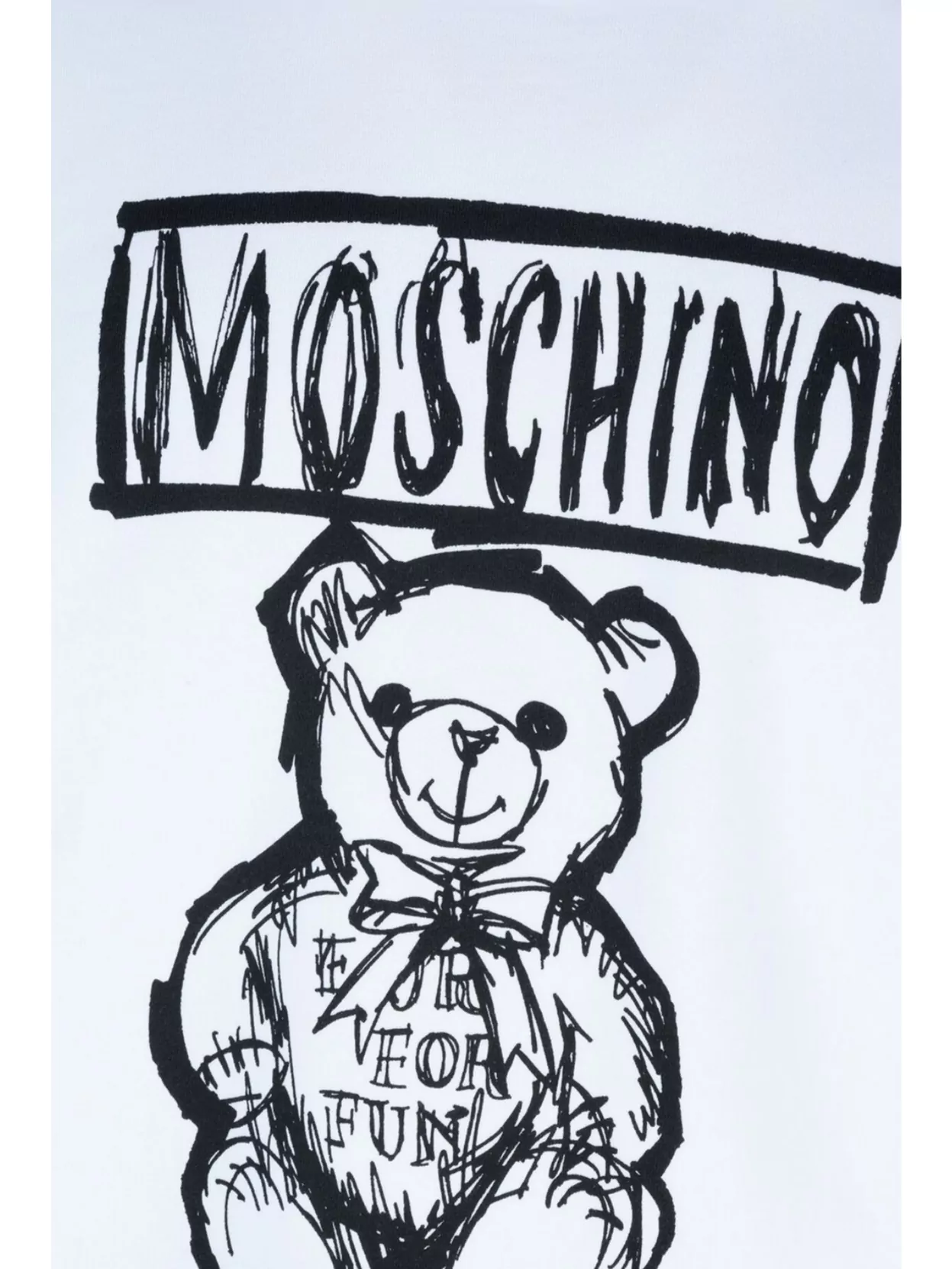 Moschino Crew Neck Graphic Print Sweater