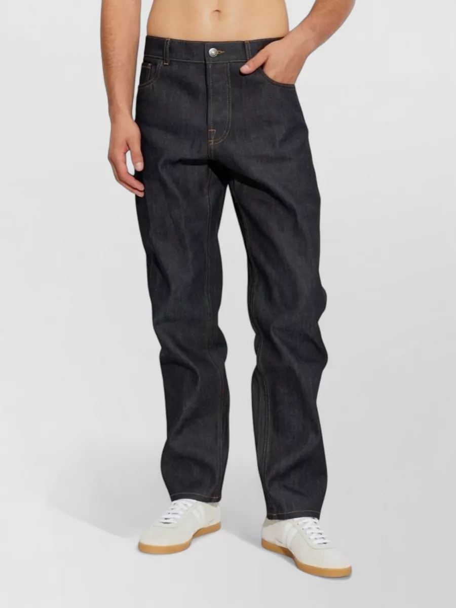 Lanvin silk straight-leg jeans