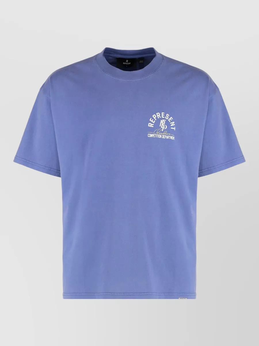 Represent cotton ribbed crew-neck t-shirt