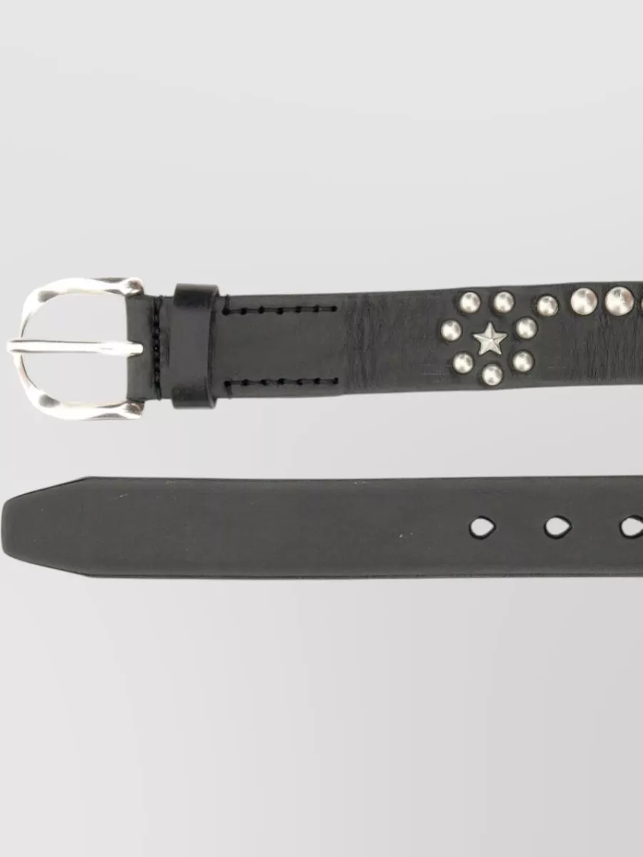 Our Legacy Belt Featuring Star Studs And Metal Hardware
