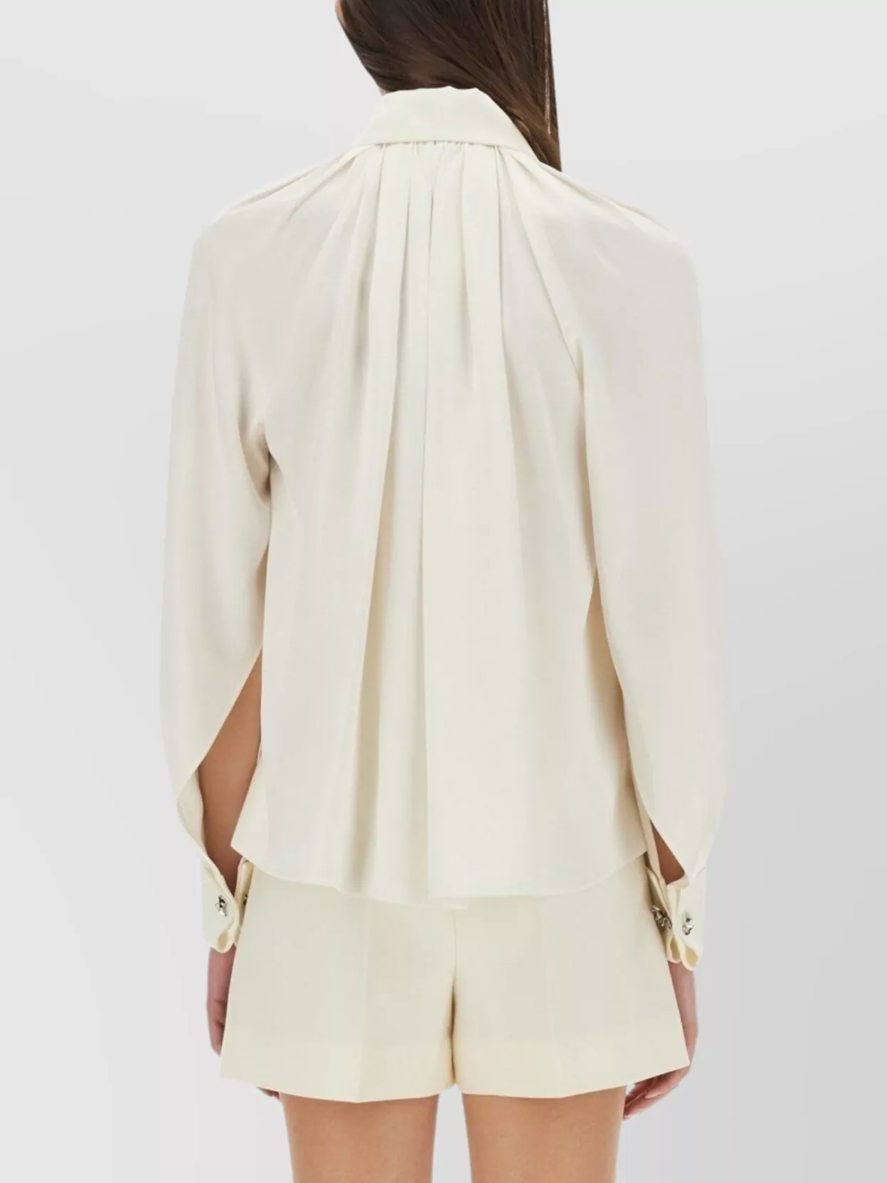 Max Mara Willow Long Sleeve Pleated Shirt