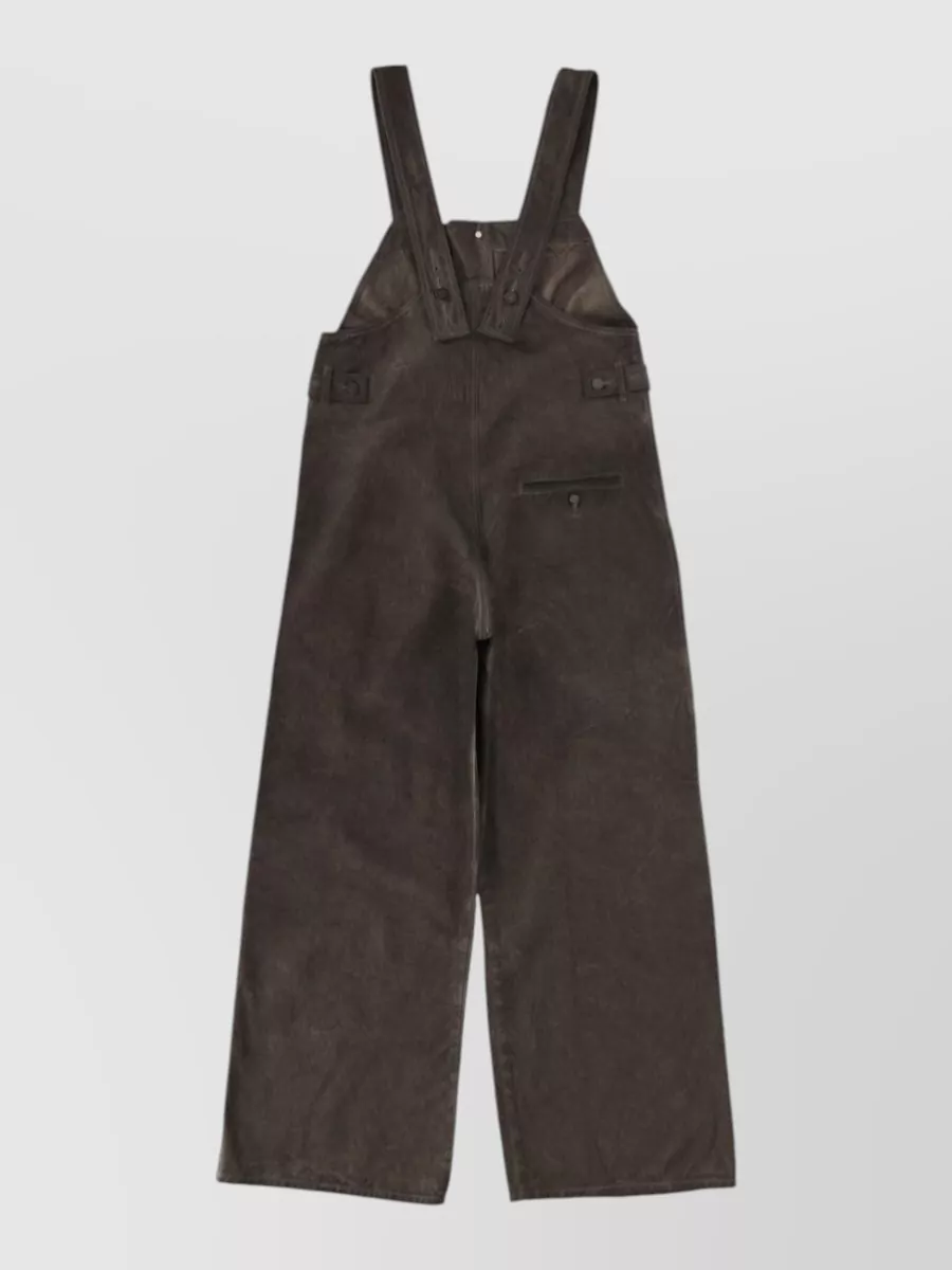 Uma Wang Cotton Wide-Leg Dungarees