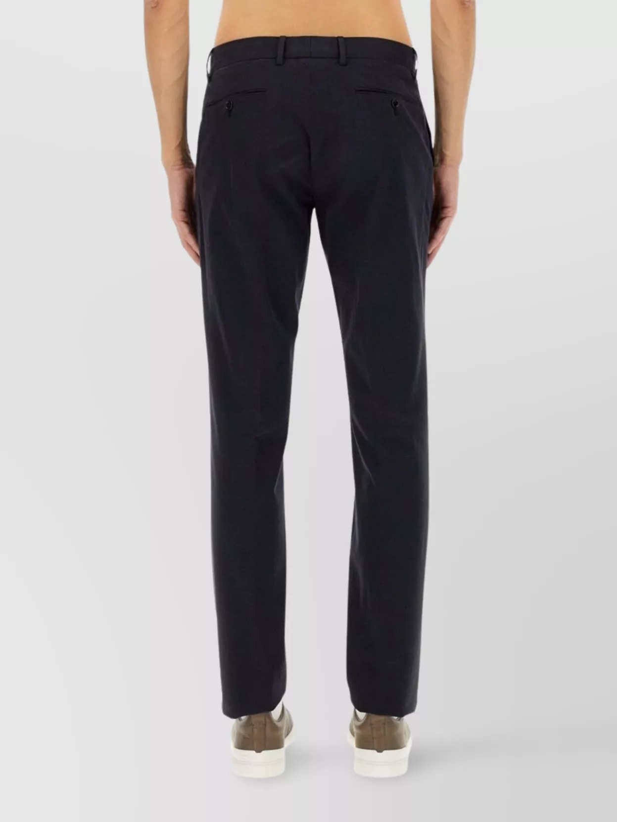 Zegna Straight Leg Trousers With Belt Loops