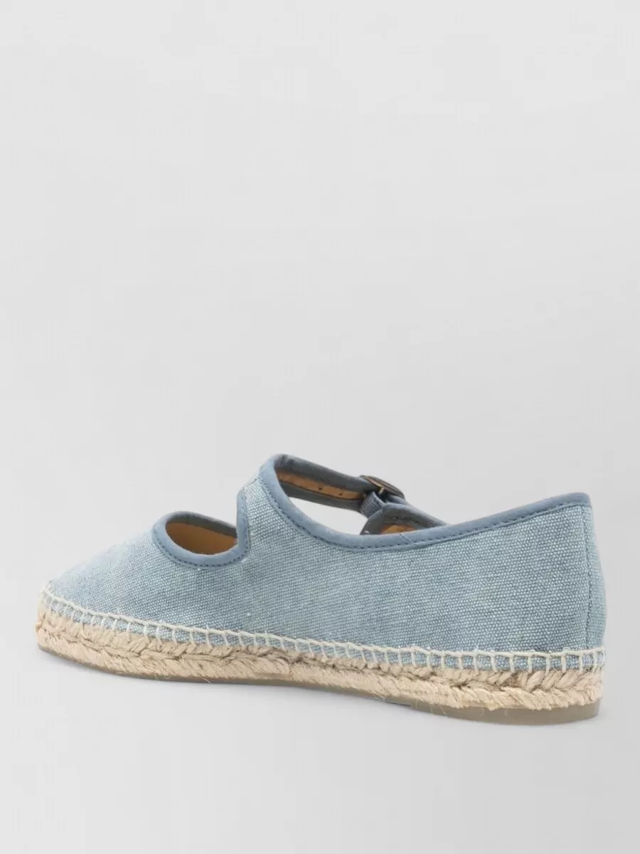Castaner Leather Strap Detail Espadrilles
