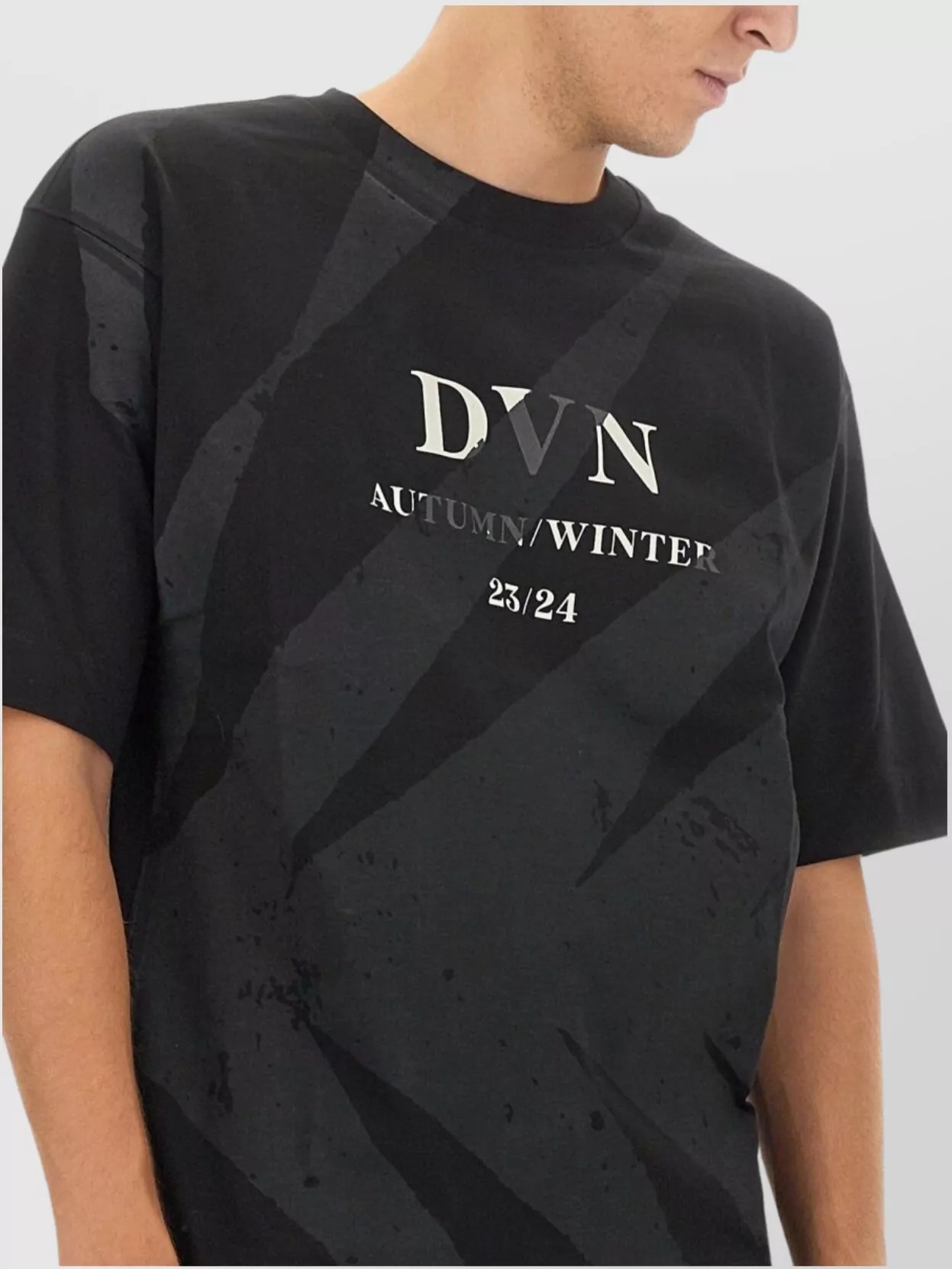 Dries Van Noten Logo Graphic Print Crew Neck T-Shirt