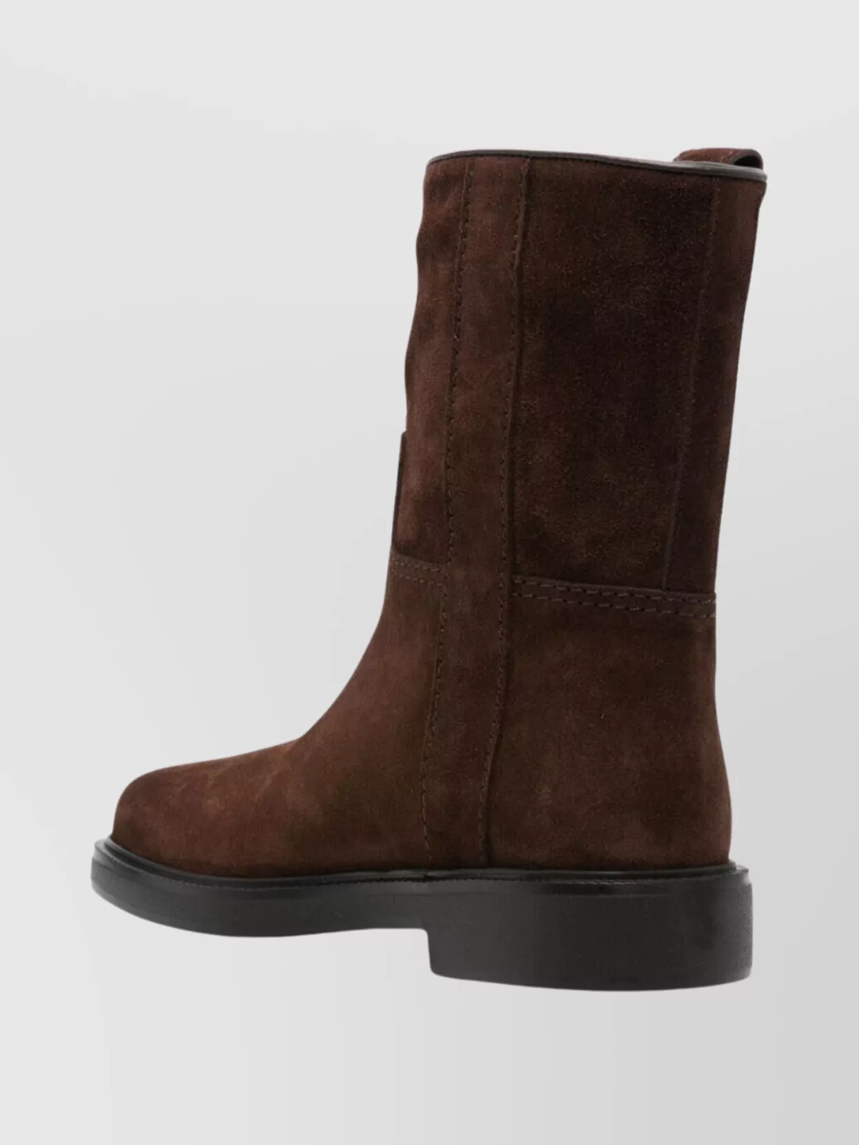 Tod's Mid-Calf Suede Boots Rubber Sole