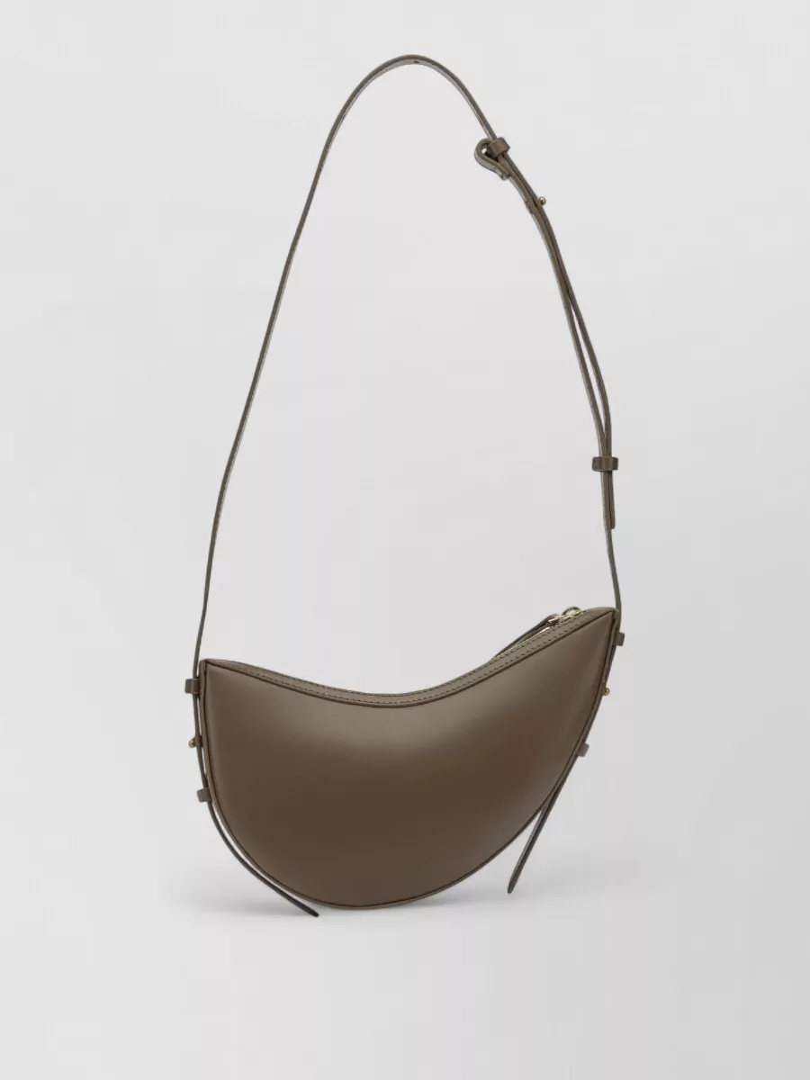 Soeur Leather Asymmetric Small Shoulder Bag