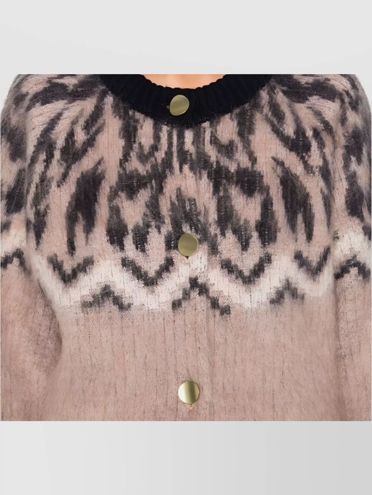 Forte Forte Long Sleeve Patterned Knitwear Cardigan In Multi