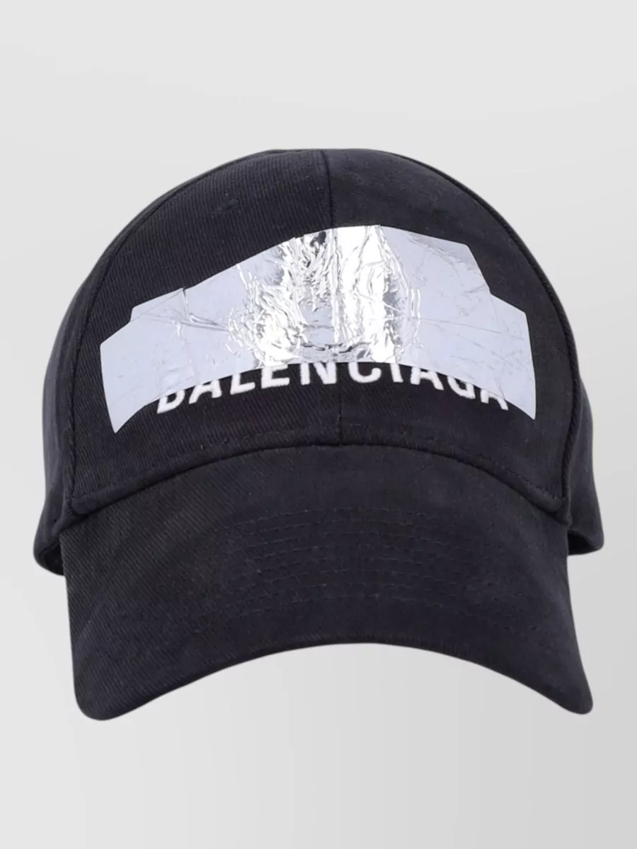 Balenciaga logo-tape cap
