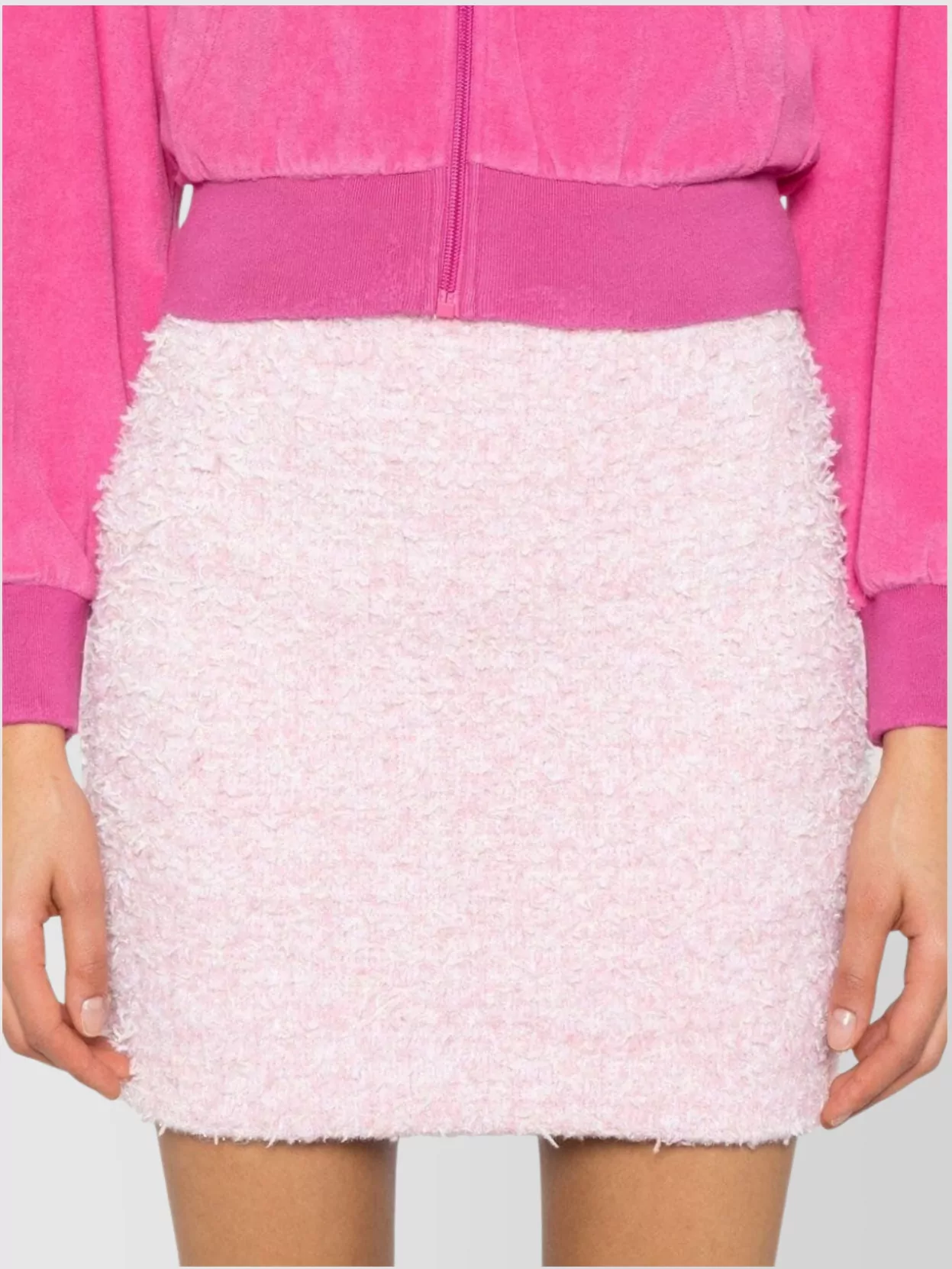 Balenciaga High-Waisted Tweed Mini Skirt