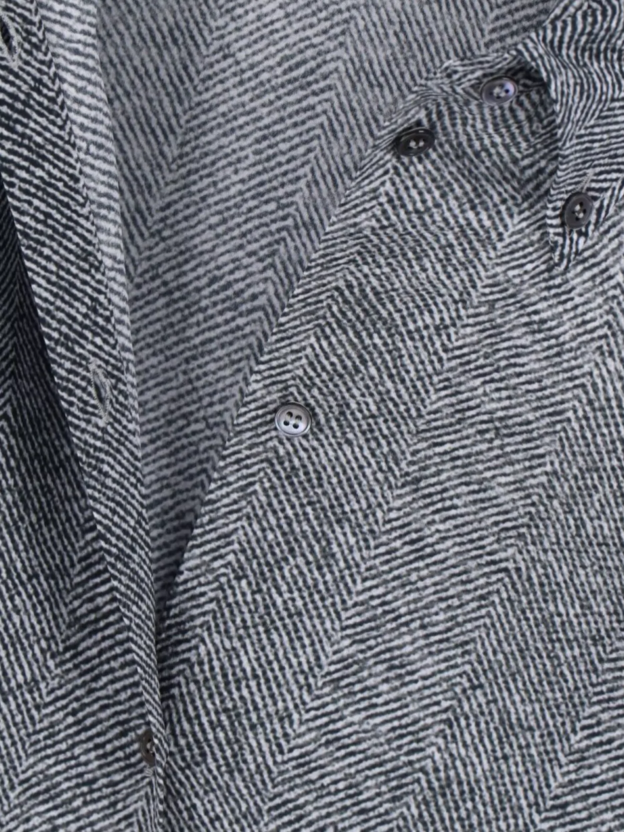 Ermanno Scervino Casual Long Sleeve Herringbone Pattern Top